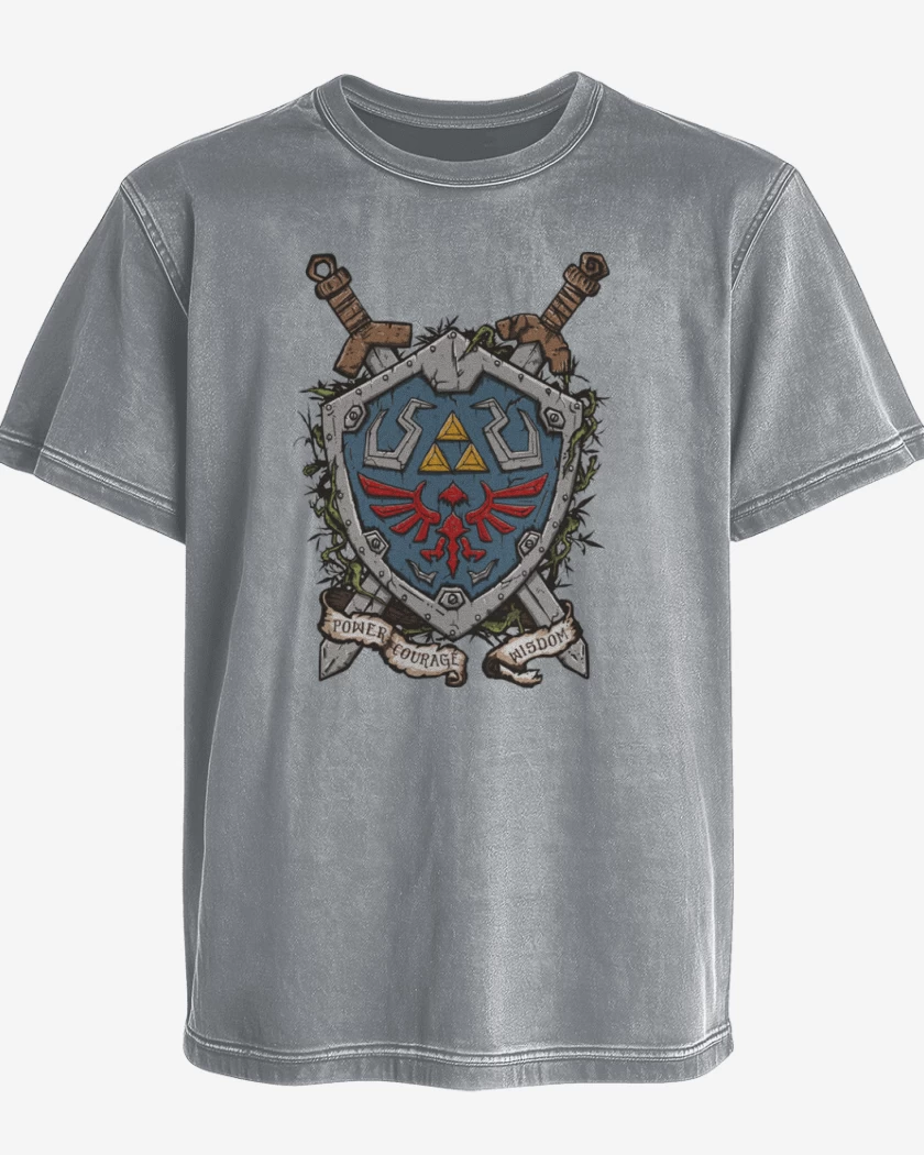 Polera desgastada Escudo
