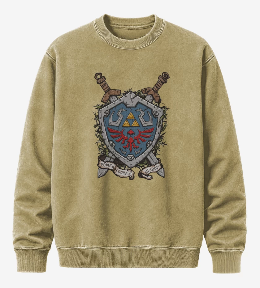 Poleron Polo Acid Wash Beige de Escudo