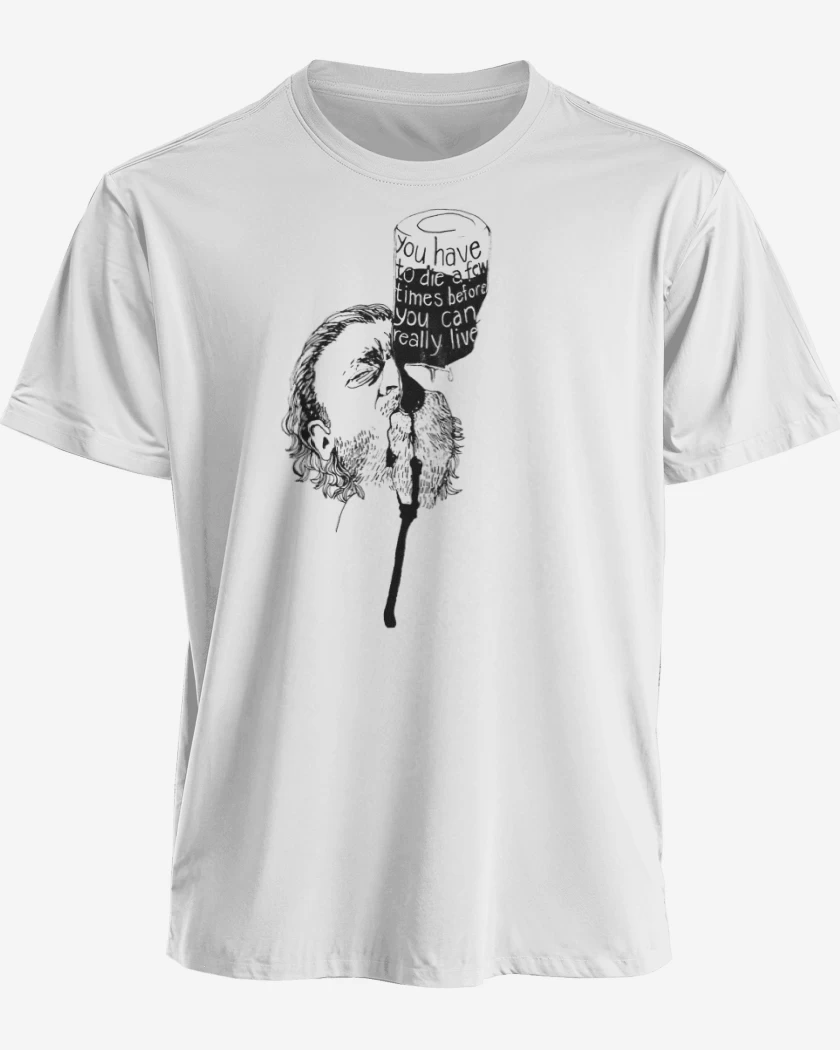 Polera premium Blanco de Bukowski Chinaski