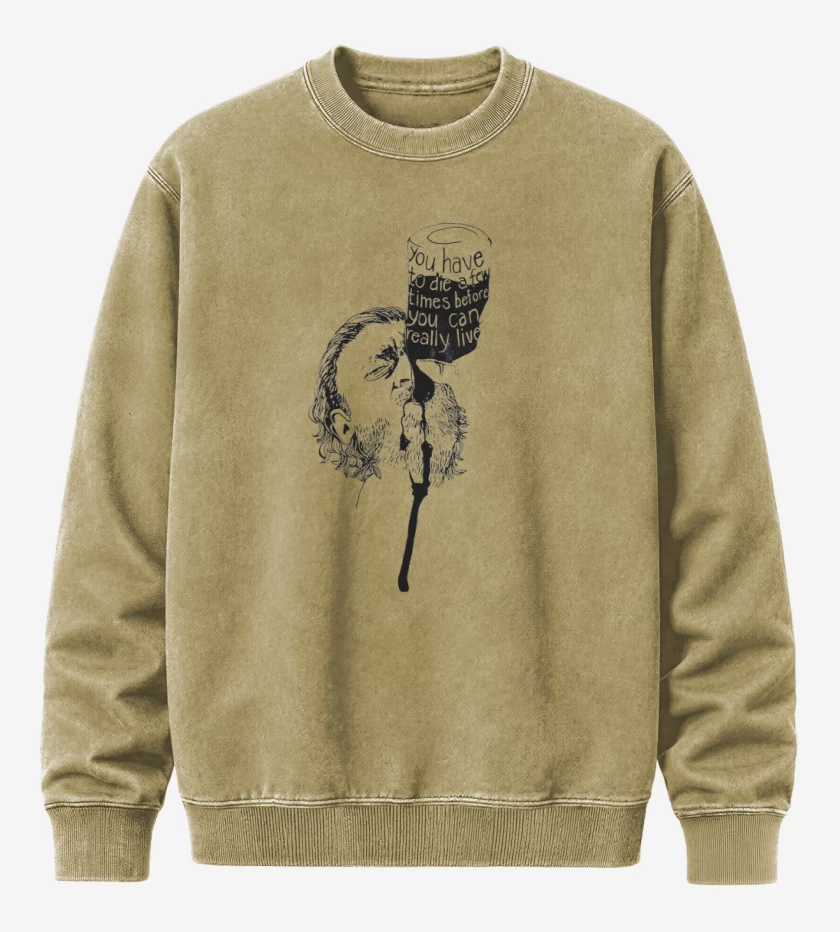 Poleron Polo Acid Wash Beige de Bukowski Chinaski