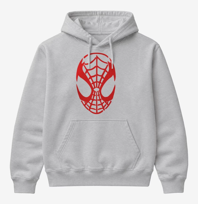 Poleron Canguro básico Gris Melange de El chico araña