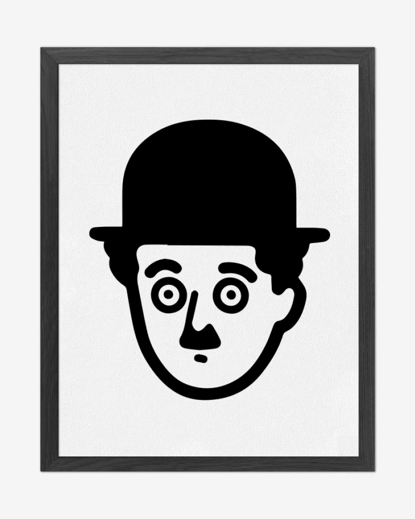 Cuadro decorativo Blanco de Chaplin