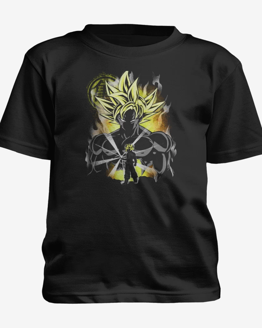 Polera de niño Negro de Ultra instinto