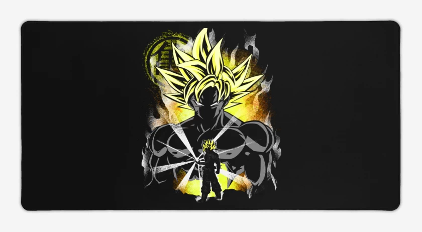 Mouse pad Gamer Negro de Ultra instinto
