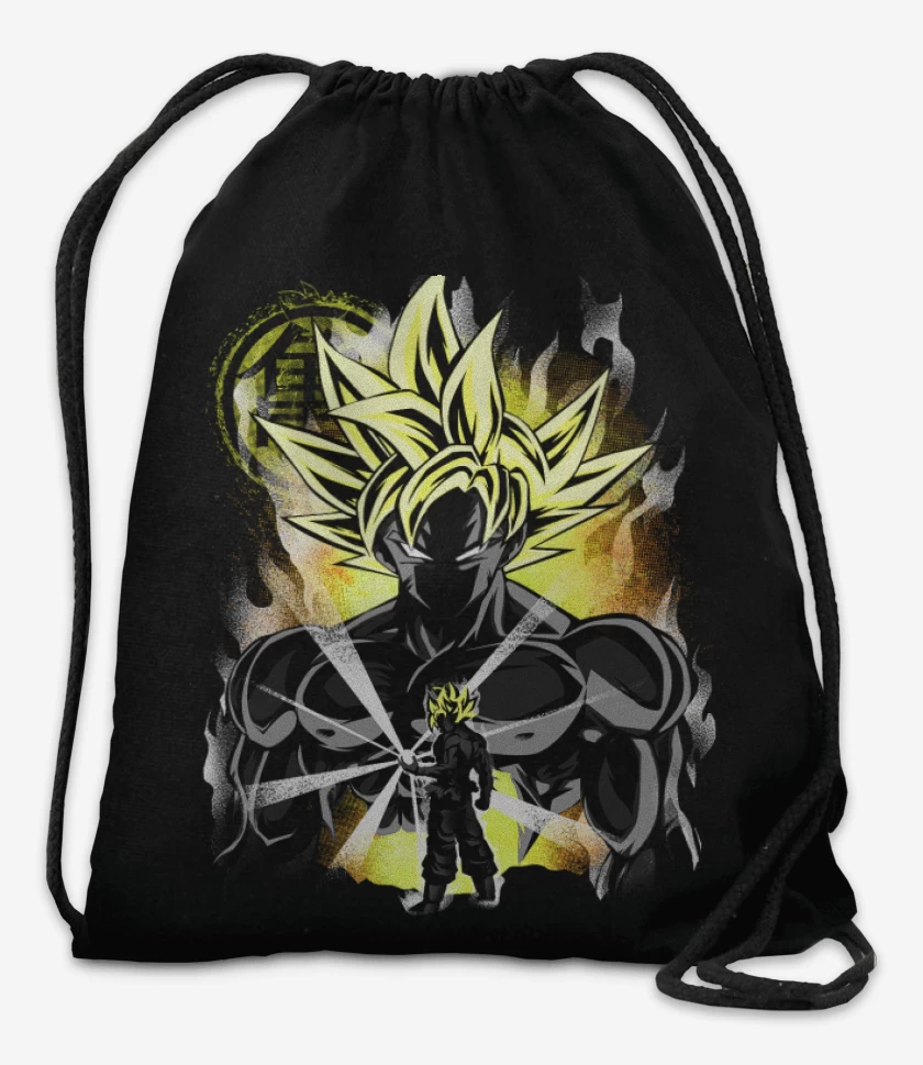 Mochila Negro de Ultra instinto