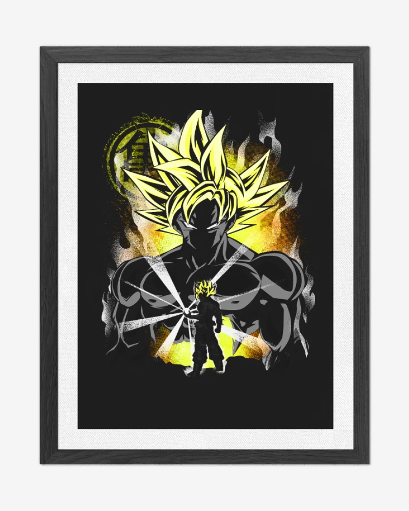 Cuadro decorativo Negro de Ultra instinto