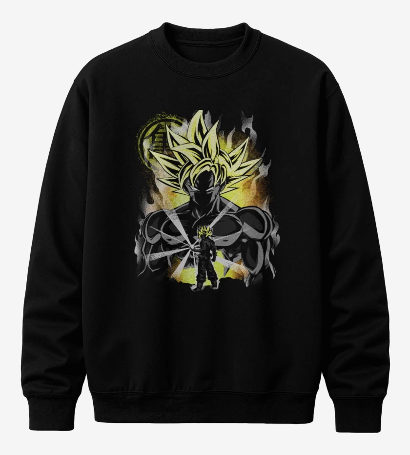 Poleron polo Negro de Ultra instinto