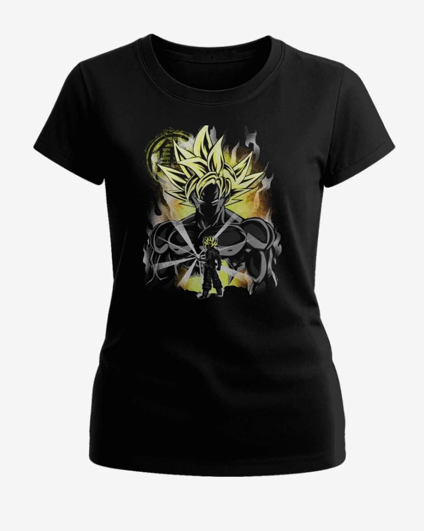 Polera de Mujer Negro de Ultra instinto