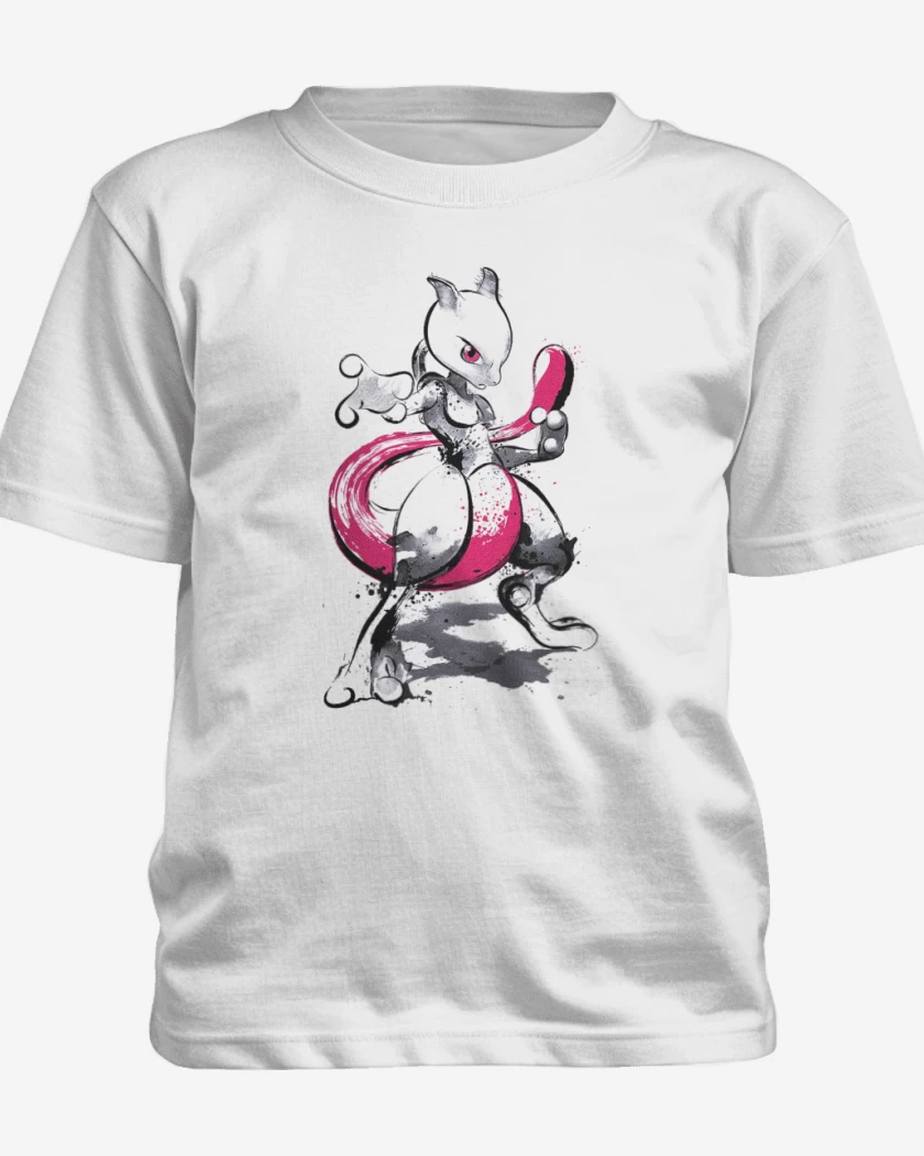 Polera de niño Blanco de Mewtwo colors