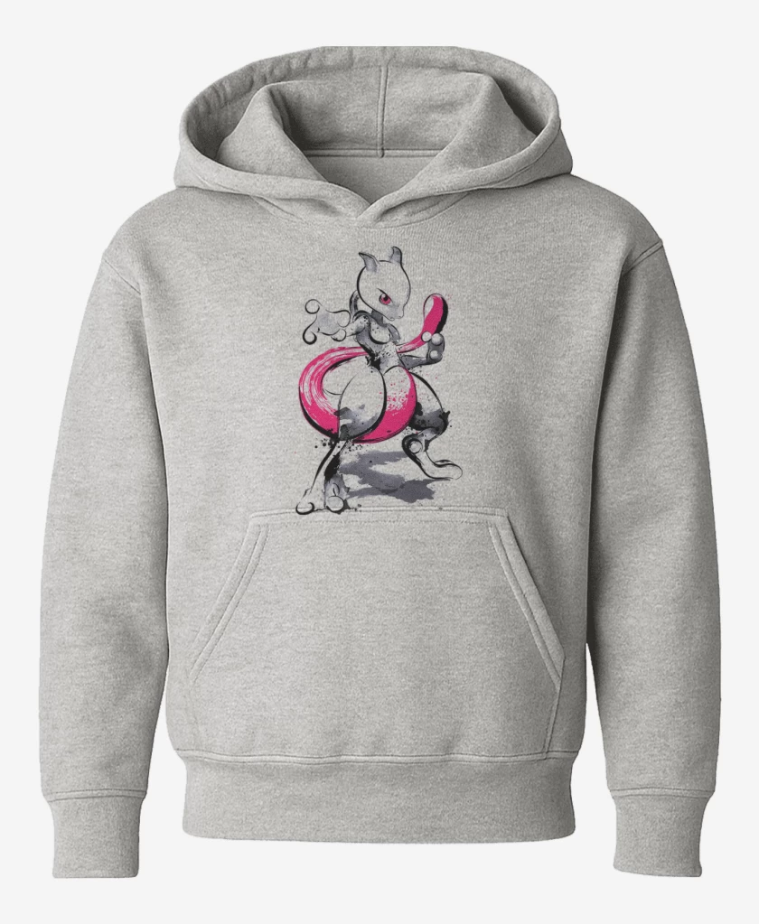Poleron de niño Gris Melange de Mewtwo colors