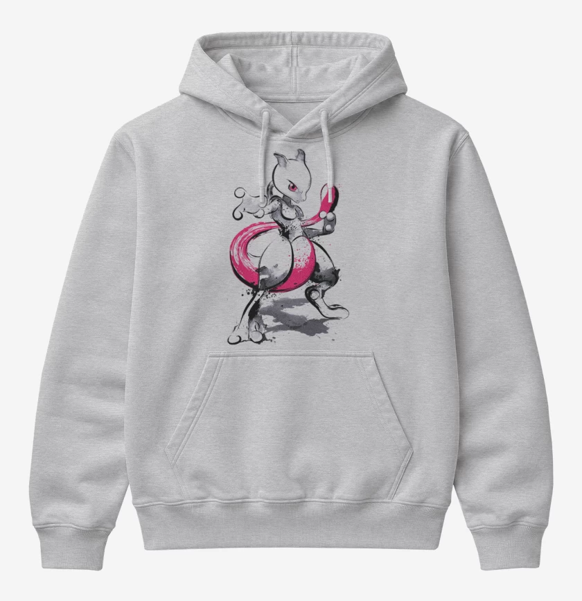Poleron Canguro básico Gris Melange de Mewtwo colors