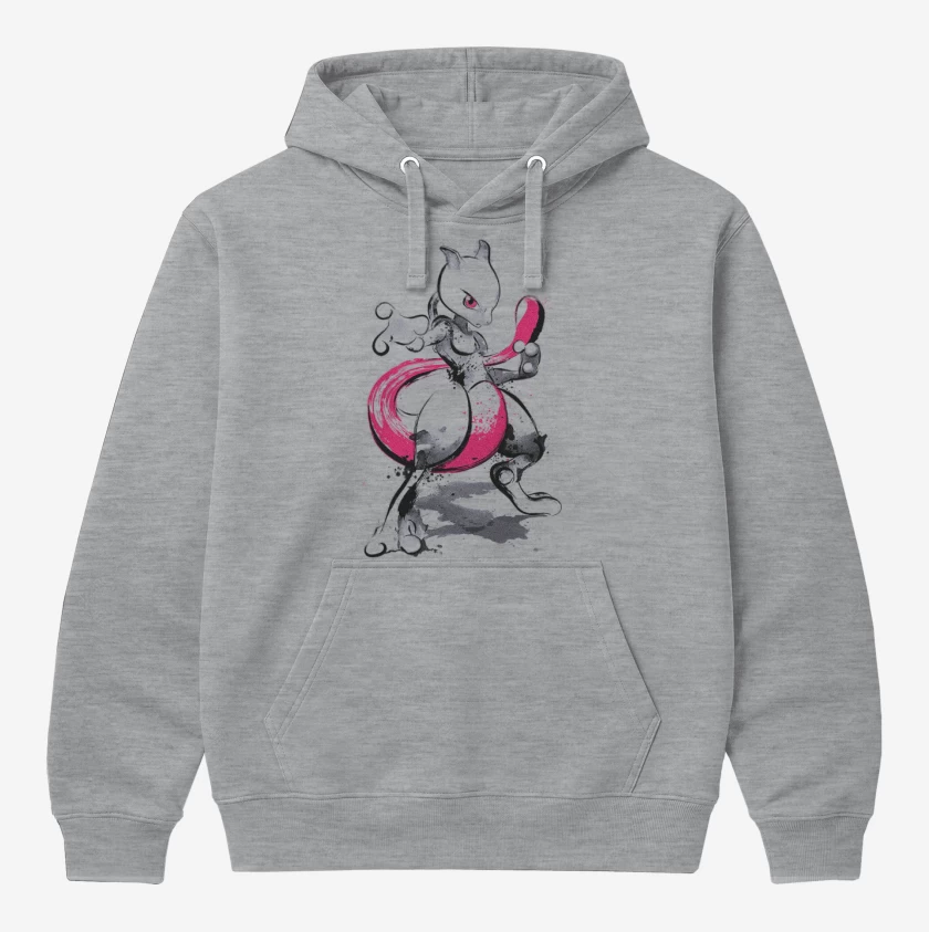 Polerón Canguro Gris Melange de Mewtwo colors