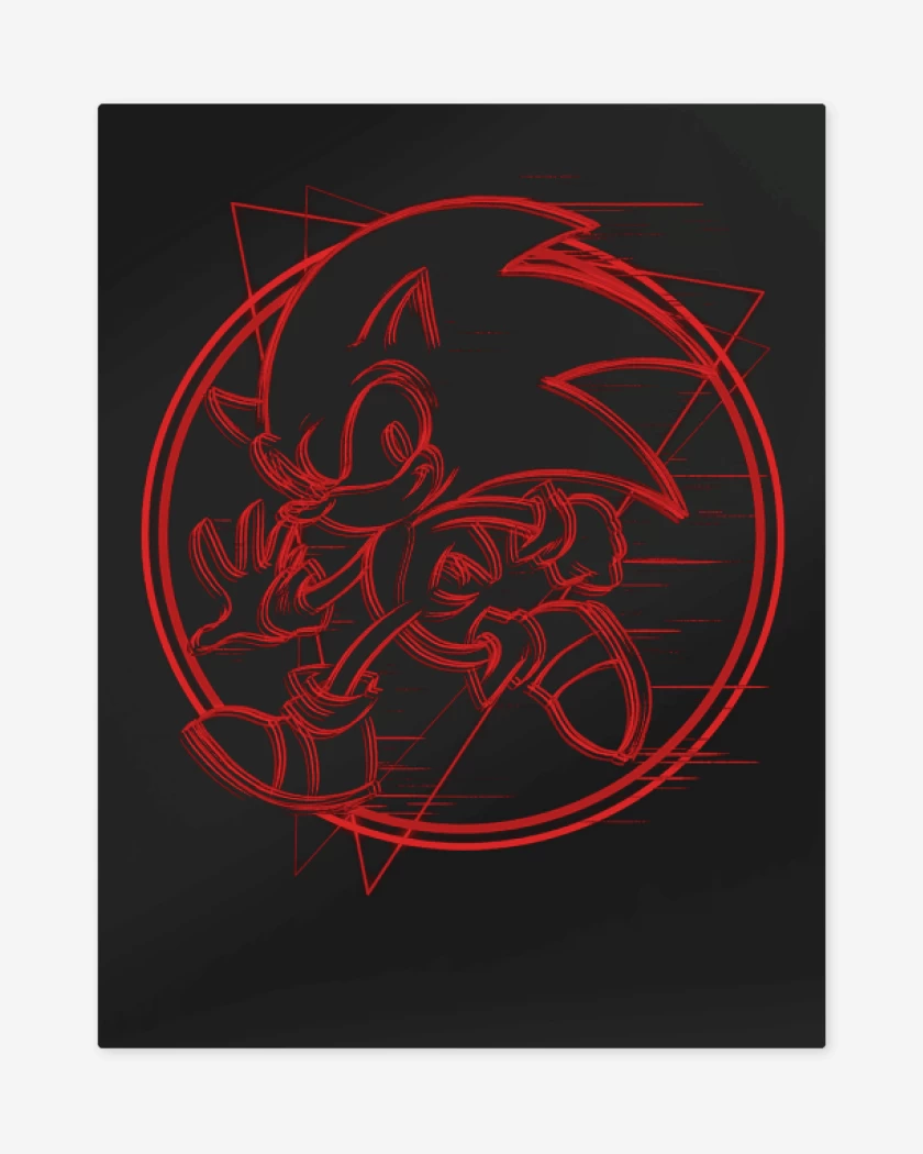 Print metalico Negro de El Sonic