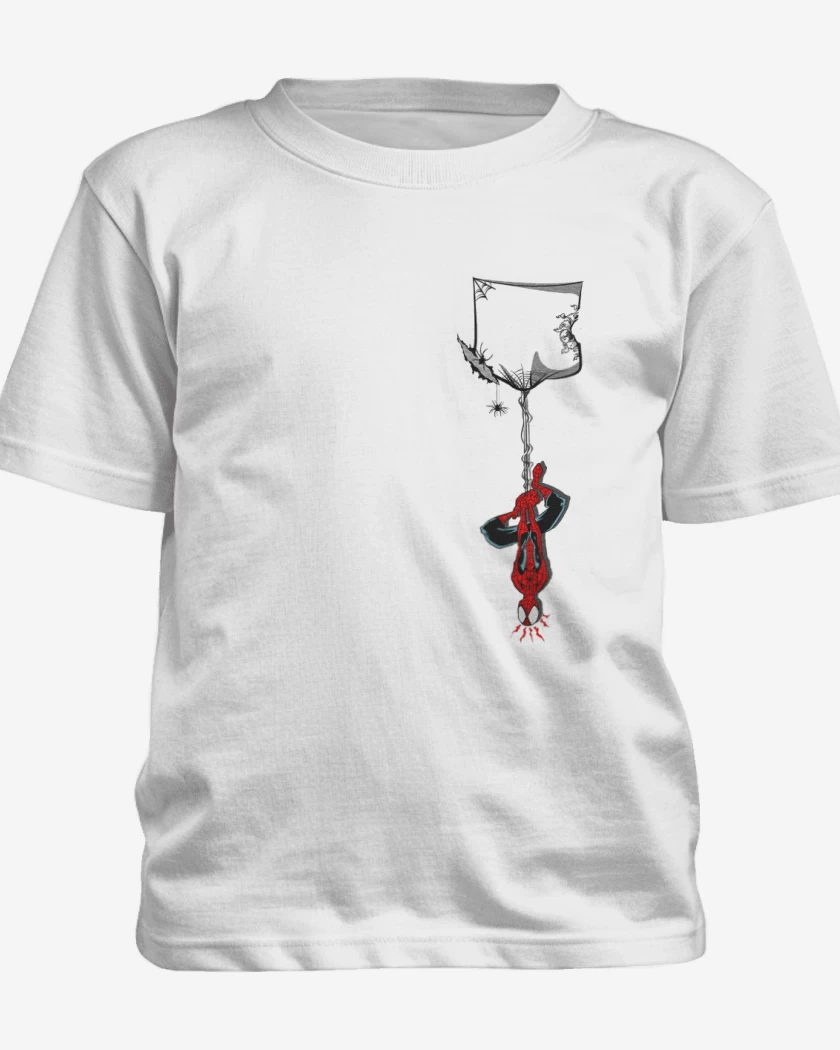Polera de niño Hombre araña de bolsillo