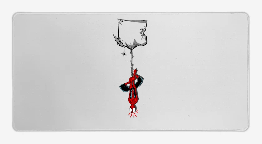 Mouse pad Gamer Blanco de Hombre araña de bolsillo
