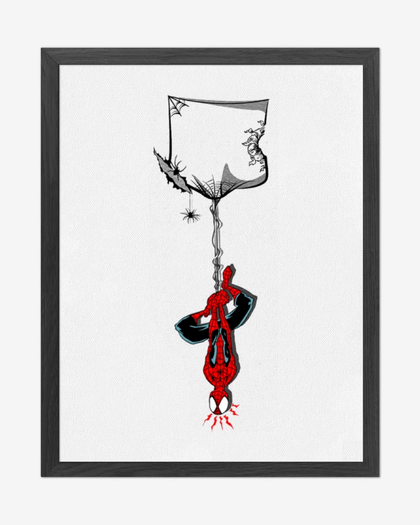 Cuadro decorativo Blanco de Hombre araña de bolsillo