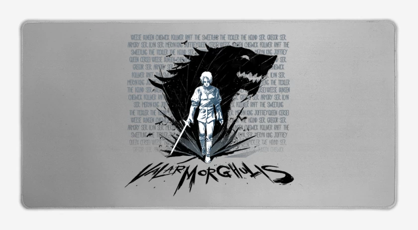 Mouse pad Gamer arya valar morghulis