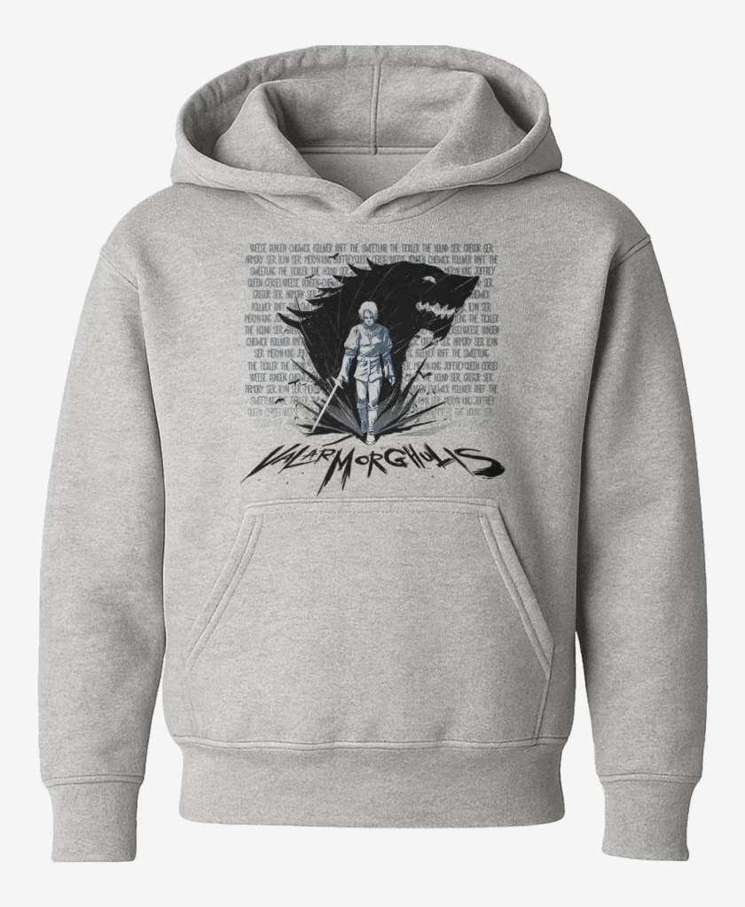Poleron de niño Gris Melange de arya valar morghulis