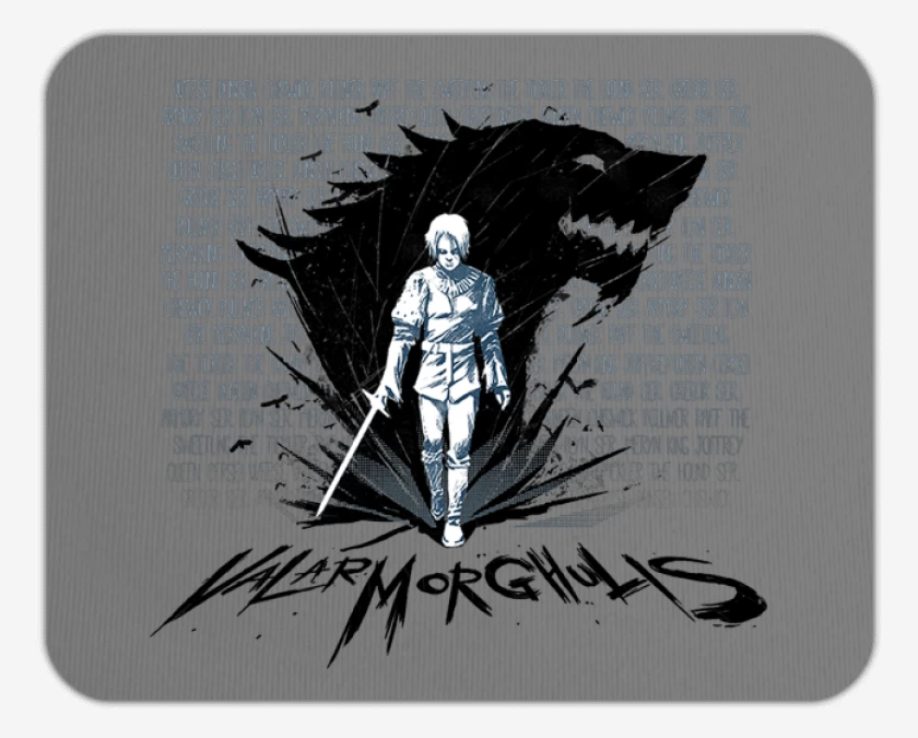 Mousepad arya valar morghulis