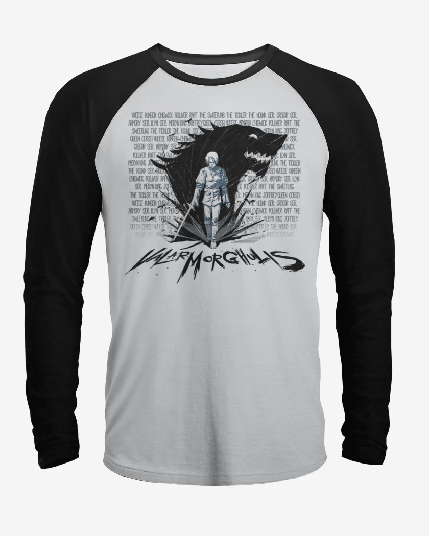 Polera Raglan arya valar morghulis