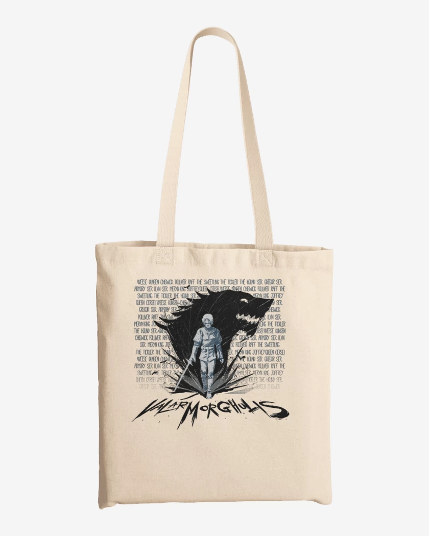 Totebag arya valar morghulis