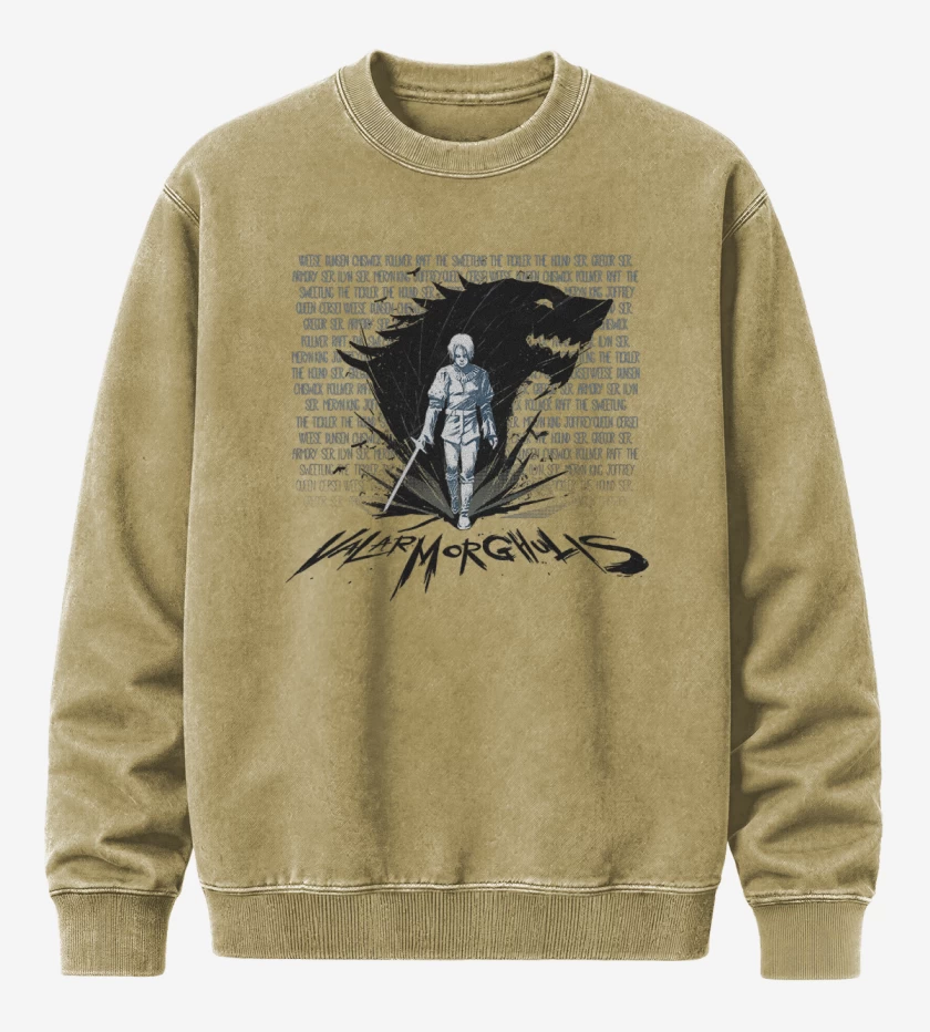 Poleron Polo Acid Wash arya valar morghulis
