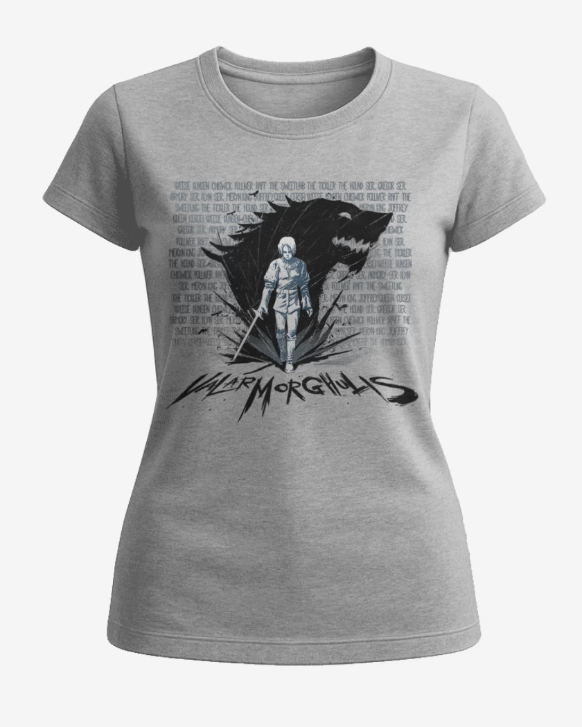 Polera de Mujer arya valar morghulis