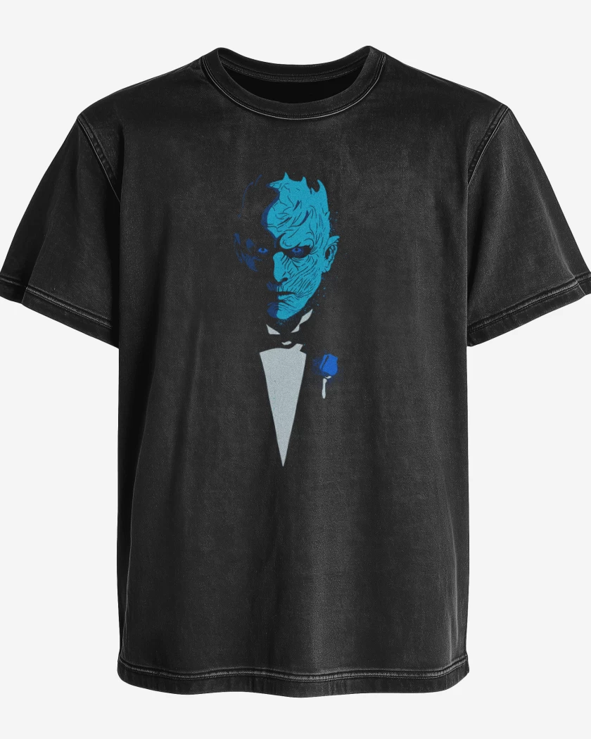 Polera desgastada Negro de The night father