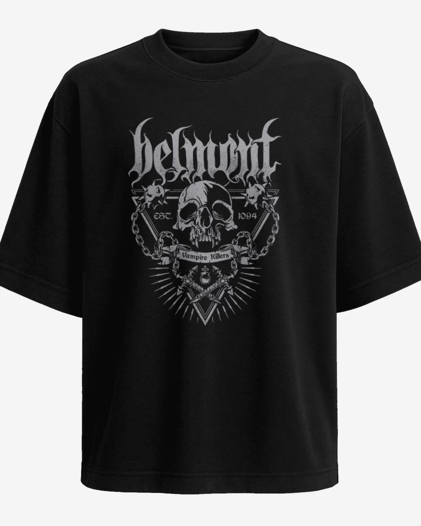 Polera Oversize Negro de Belmont killers