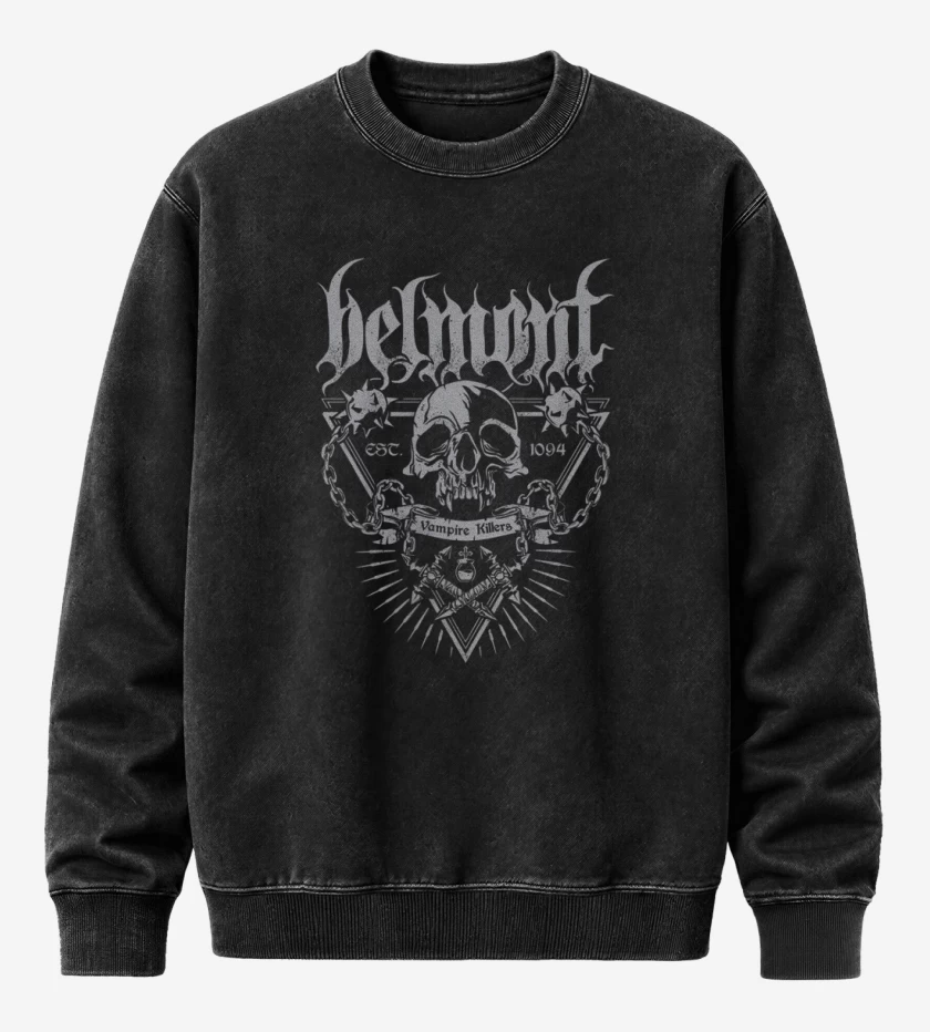 Poleron Polo Acid Wash Negro de Belmont killers