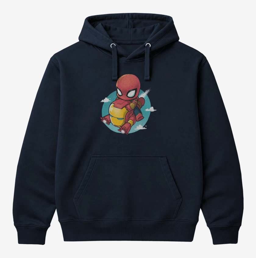 Polerón Canguro Mini spiderman iron man