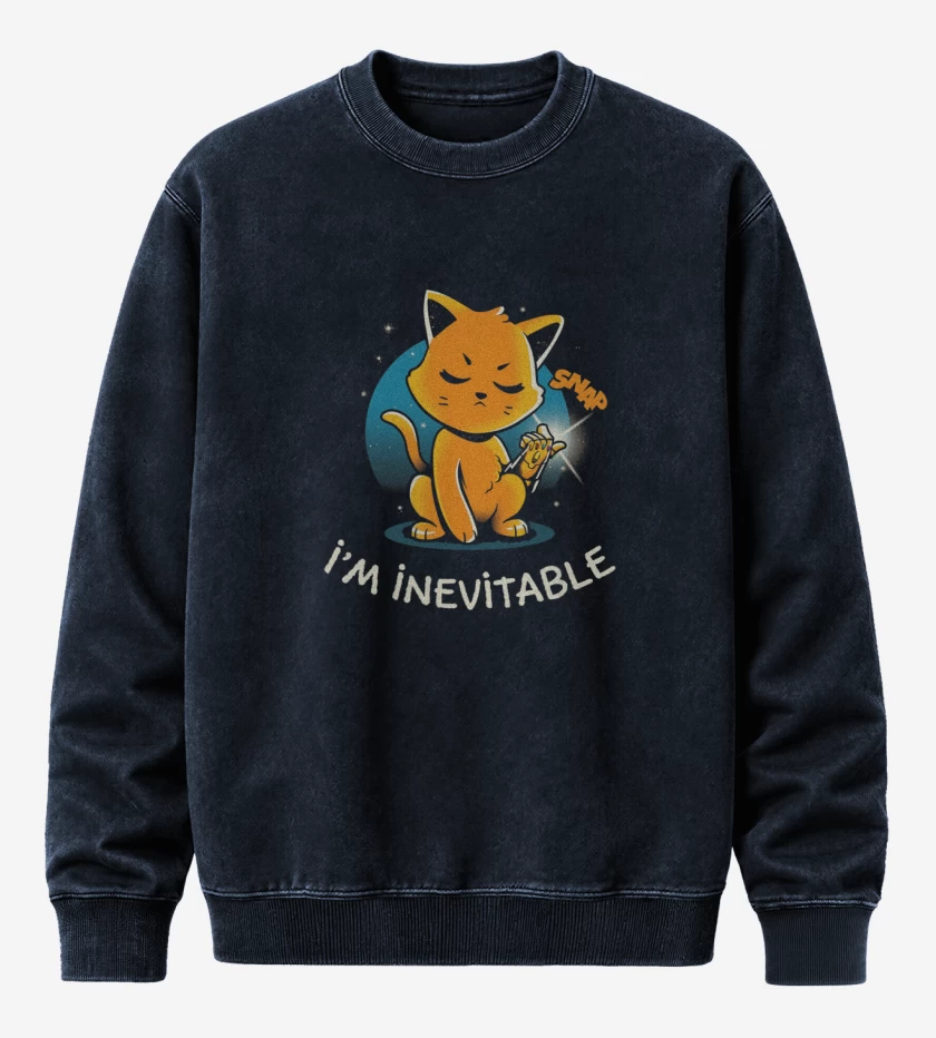 Poleron Polo Acid Wash Azul Marino de I´m  inevitable