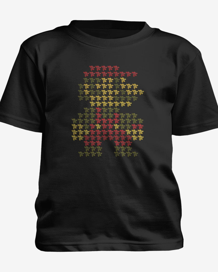 Polera de niño Negro de Super igote maximo