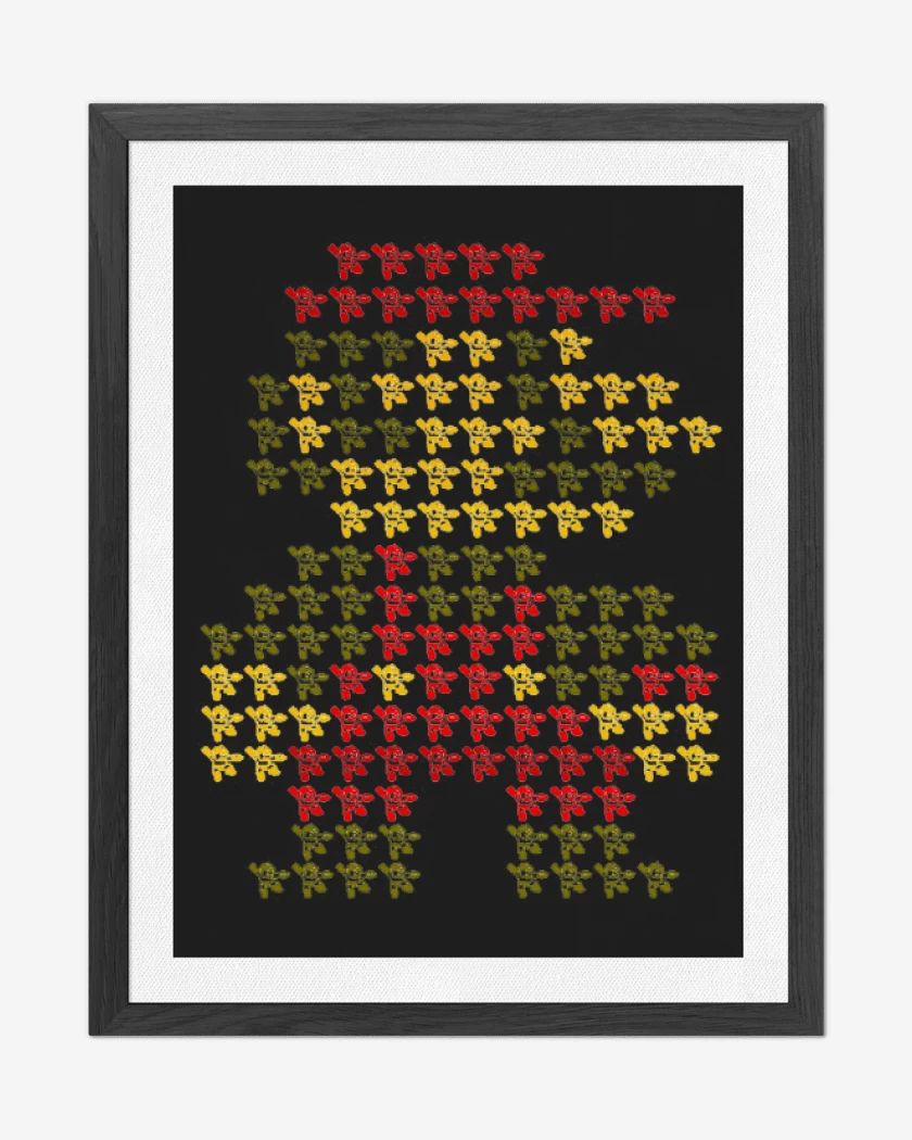 Cuadro decorativo Negro de Super igote maximo