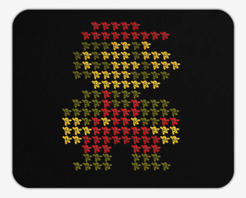 Mousepad Negro de Super igote maximo