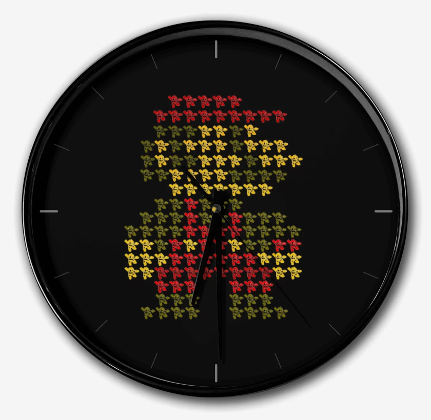 Reloj Negro de Super igote maximo