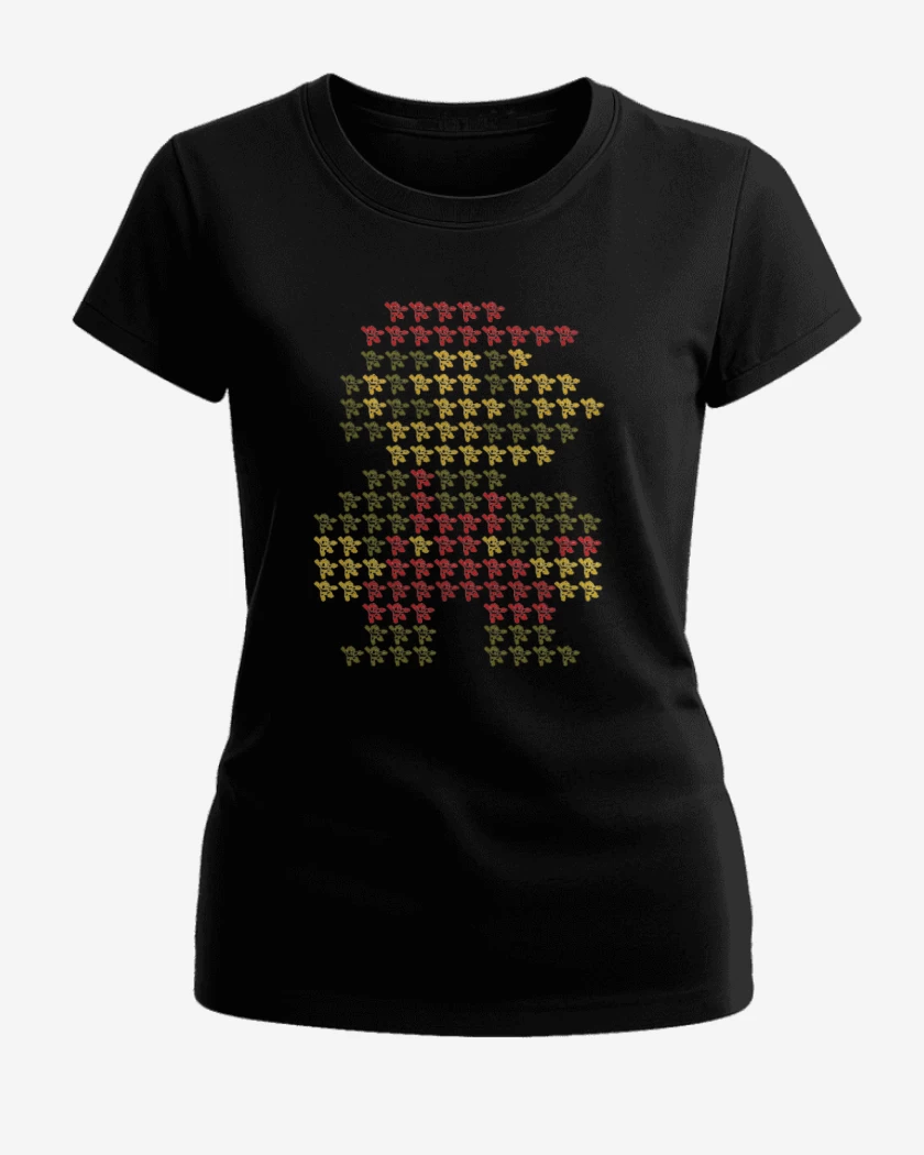 Polera de Mujer Negro de Super igote maximo