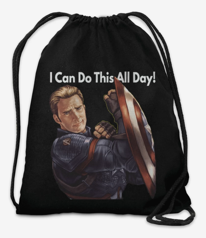Mochila Negro de Cap i can do this all day