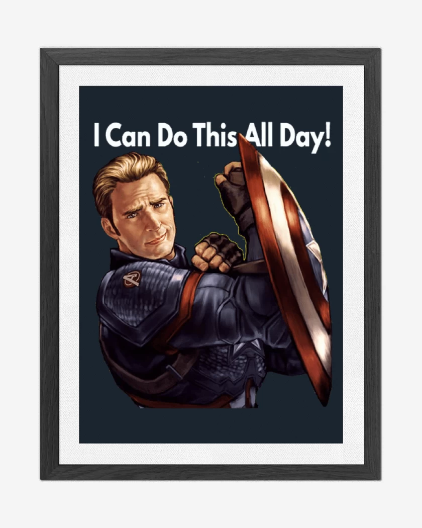 Cuadro decorativo Azul Marino de Cap i can do this all day