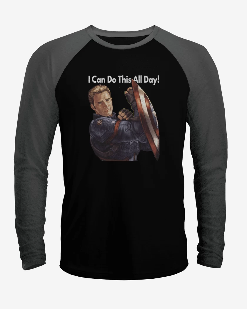 Polera Raglan Cap i can do this all day