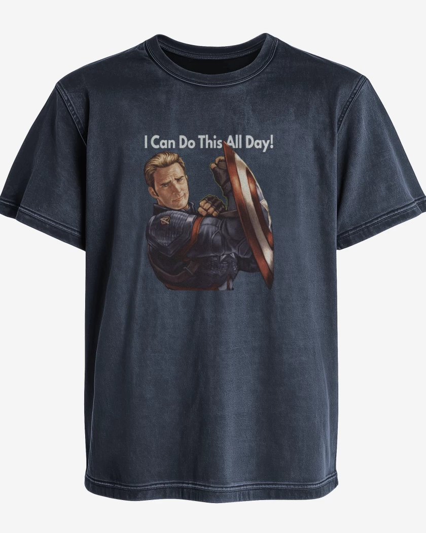 Polera desgastada Cap i can do this all day