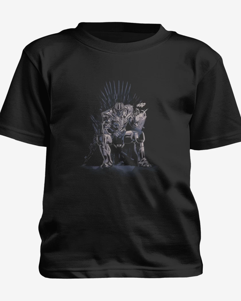 Polera de niño Blanco de Trono thanos 