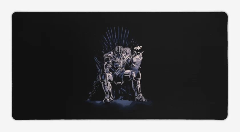 Mouse pad Gamer Negro de Trono thanos 