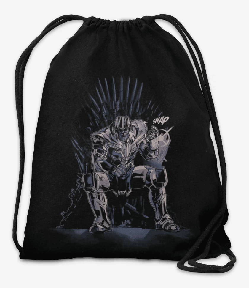 Mochila Negro de Trono thanos 