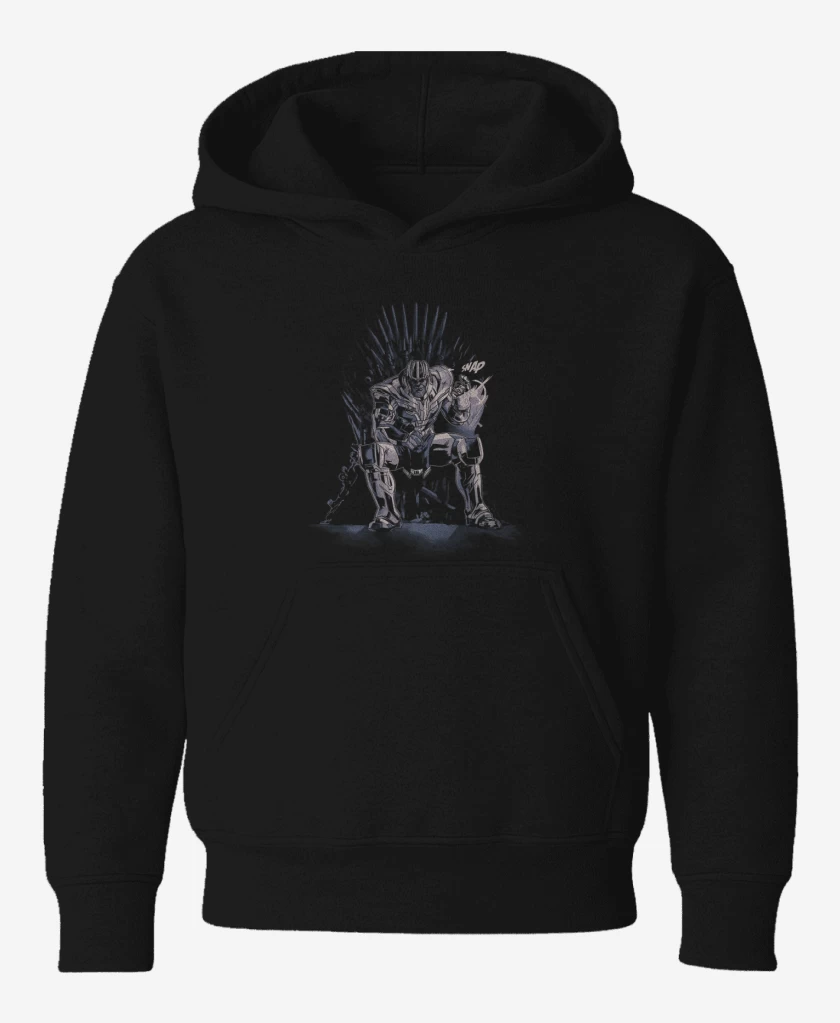 Poleron de niño Negro de Trono thanos 