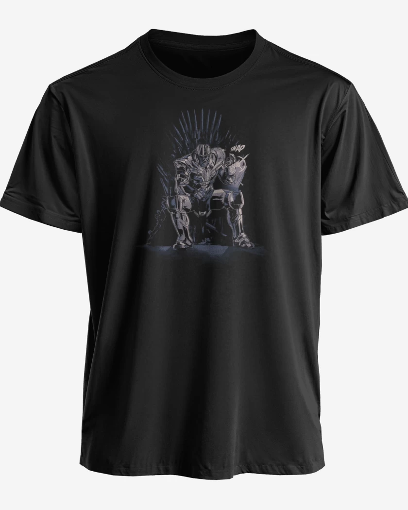 Polera premium Negro de Trono thanos 