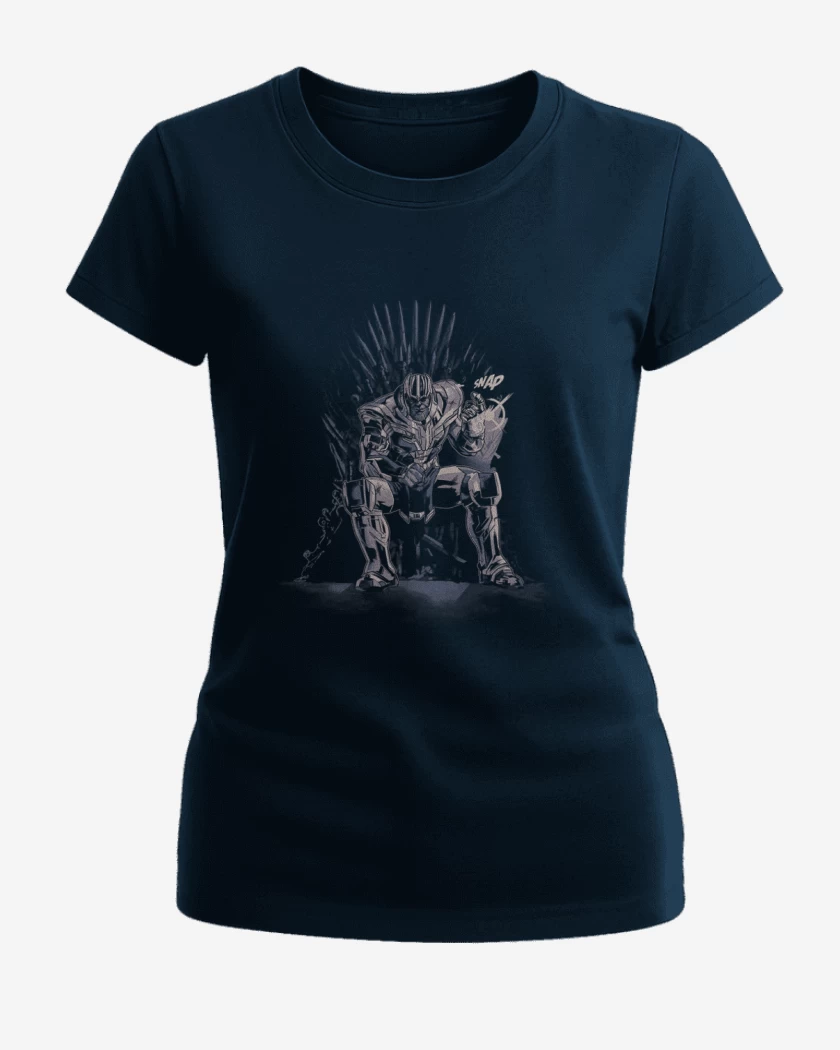 Polera de Mujer Azul Marino de Trono thanos 