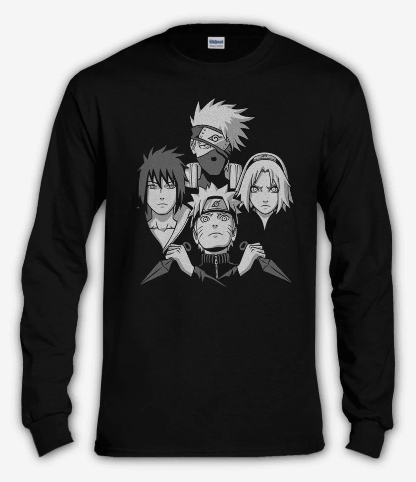 Polera manga larga Negro de Naruto rhapsody