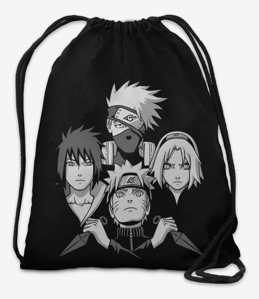 Mochila Negro de Naruto rhapsody