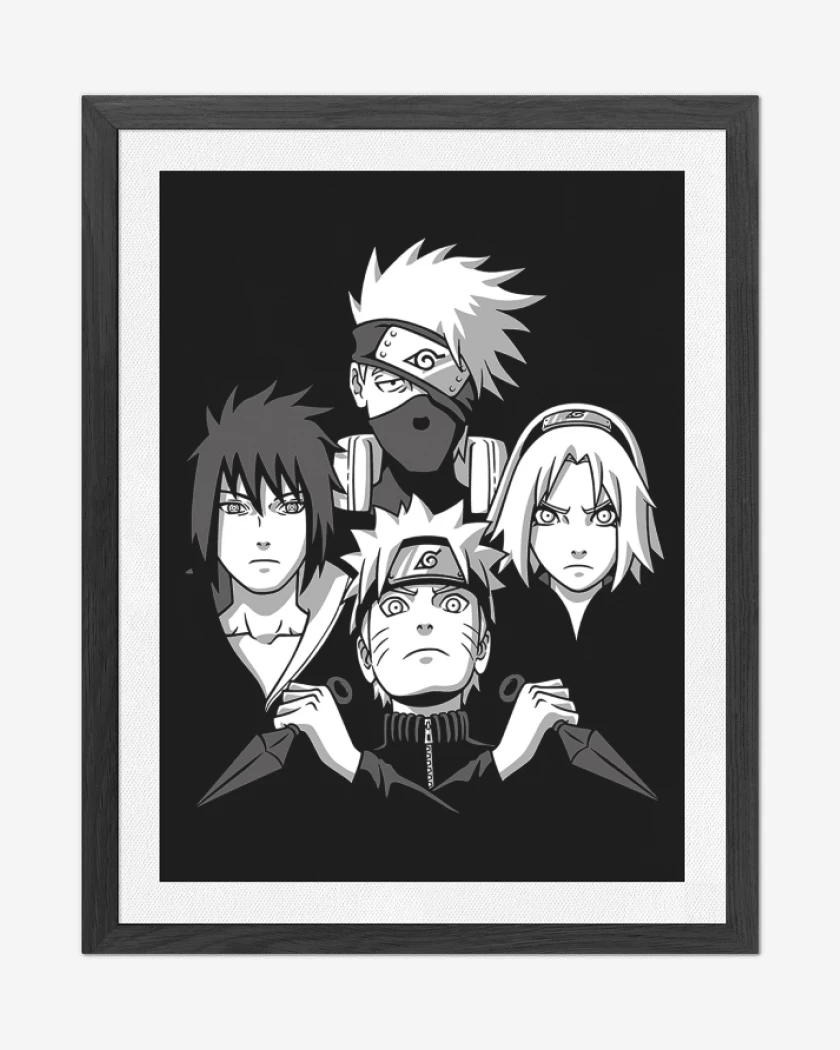 Cuadro decorativo Negro de Naruto rhapsody